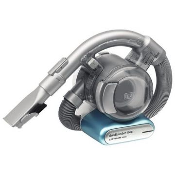 Aspirator de mana Blach+Decker PD1420LP, 0.5l, 14.4V, autonomie max 12 min, argintiu