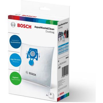 Saci universali din material fleece multi-strat si dispozitiv de inchidere Bosch BBZWD4BAG, compatibili Voyager Twix, Odyssey, Flooris, Aquos si Aquawelt