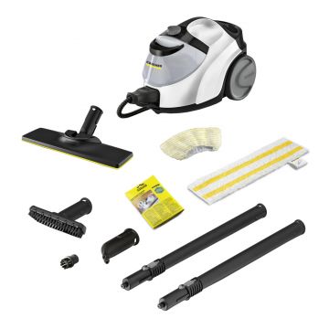 Aparat de curatat cu abur Karcher SC 5 EasyFix Iron Plug, 2250 W, 4.2 bar, Alb/Negru