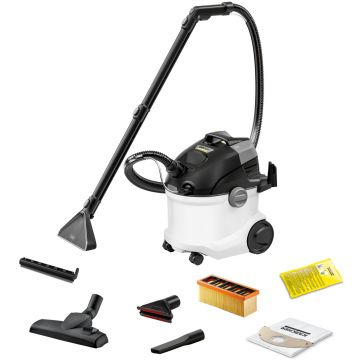 Aspirator cu spalare Karcher SE 5 1.081-230.0, 4l, Aspirare umeda/uscata, Alb