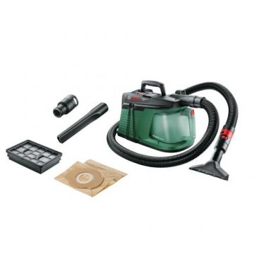 Aspirator de curatat pardoseli Bosch 06033D1000, EasyVac 3, 800 W, 35 l/s, 240 mbar, 2,1 l (Verde/Negru)