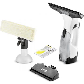 Aspirator de geamuri Karcher WV 5 Premium, 1.633-701.0, 35 min, Rezervor apa 100 ml, Flacon 250 ml, Alb/Negru