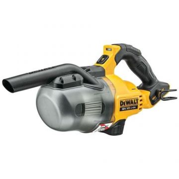 Aspirator DeWALT, 18 V, 750 ml, Filtru HEPA, Fara acumulatori (Negru/Galben)