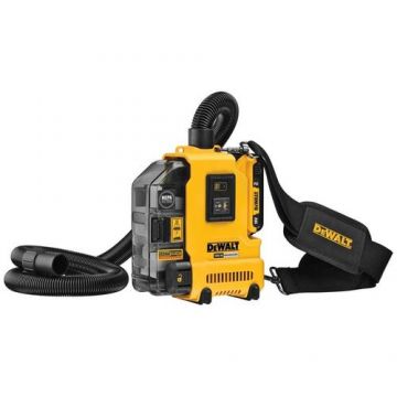 Aspirator industrial de praf cu acumulator DeWALT DWH161N-XJ, 18V, Li-Ion (Negru/Galben)