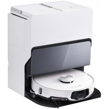 Aspirator robot Roborock S8 MaxV Ultra, 60 W, 10000 Pa, Autonomie 180 minute, Recipient praf 0.27 l, Rezervor apa 0.1 l, 300 mp, Wi-Fi, Amazon Alexa, Siri, Google Home (Alb)