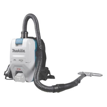 Aspirator tip rucsac compatibil cu acumulatori Makita XGT, 40Vmax, 2 L