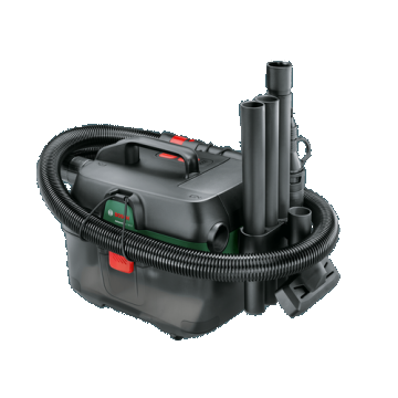 Aspirator umed/uscat Bosch AdvancedVac 18V-8, 18 V, 92 mbari, 29 l/s flux maxim, Rezervor 8 L, adaptor universal, Fara acumulator si incarcator