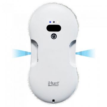 Robot curatare geamuri iHunt Smart Window 4 PRO Twin Spray IHUNT4PRO, 2800 Pa, 80 W, Alb