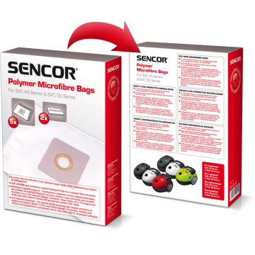 Sencor Micro fiber bags for Vacuum Cleaners Sencor SVC 45/52