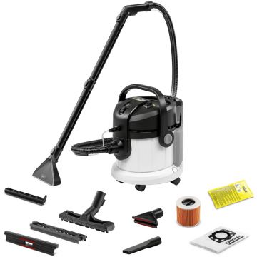 Aspirator cu spalare Karcher SE 4, 1000 W, 4 l, Alb