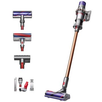 DYSON Aspirator vertical Dyson V10 Absolute, 525 W, 29.4V, 0.76 l, autonomie 60 min, Gri/Portocaliu