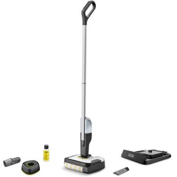 Karcher FC 2-4 Battery Set, Mop electric, 0.1L, Argintiu/Negru