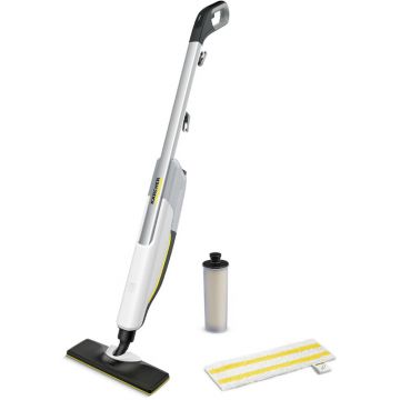 Karcher KST 2 Upright, Aparat de curatat cu abur, 1600W, Alb/Negru