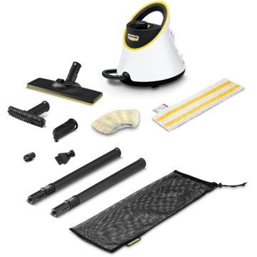 Karcher SC 2 Deluxe, Aparat de curatat cu abur, 1500W, Alb/Negru