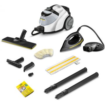 Karcher SC 5 EasyFix Iron, Aparat de curatat cu abur, 2250W, Alb/Negru