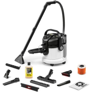 Karcher SE 4 Plus, Aparat de curatat cu extractie, 1000W, 4L, Alb/Negru