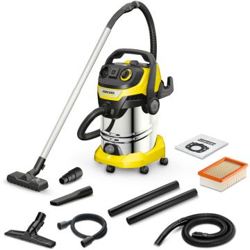 Karcher WD 6 P S V-30/8/22/T, Aspirator cu sac, 1300W, 30L, Galben/Negru/Argintiu