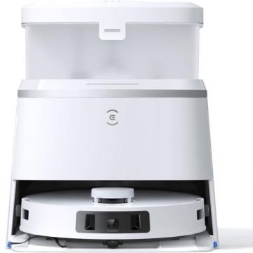 Robot de aspirare Ecovacs DEEBOT T30 PRO OMNI , aspirator si mop, statie OMNI, 11000Pa, autonomie 290 min, recipient praf 300ml, recipient apa 55ml, 5200mAh, control aplicatie, 70°C Hot Mop Washing , Auto Mop Lifting 9mm (Alb)