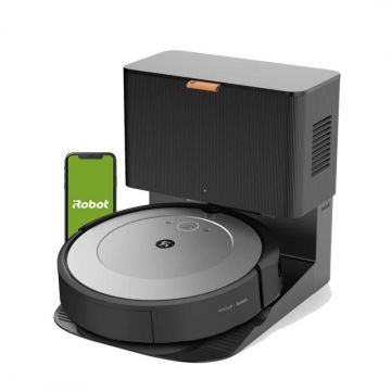 Robot de Aspirare Roomba i1+ 0.4L cu Statie de Colectare Negru/Gri