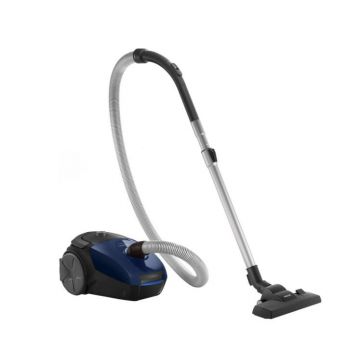 Aspirator cu sac Philips PowerGo FC8240/09, 750 W, 3 L, filtru antialergeni, albastru