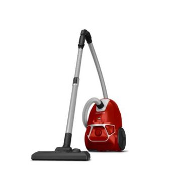 Aspirator cu sac Rowenta Compact Power parquet RO3953EA 750W Clasa A Tub telescopic din metal Sac Hygiene+ Rosu