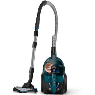 Aspirator fara sac PowerPro Expert FC9744/09, 650 W, 22kWh/an, 2 l, TriActive+, tub telescopic, clasa A+, verde