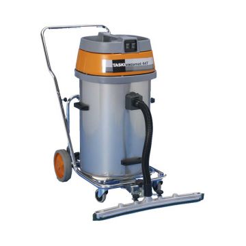 Aspirator profesional de praf si lichid cu bazin din inox Taski Vacumat 44T