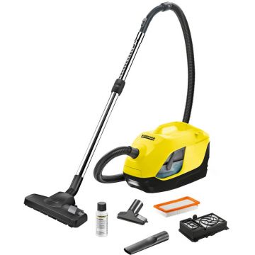 Aspirator cu filtrare prin apa Karcher DS 6 EU, 2 L, Filtru HEPA 12, Raza de actiune 10.2m, Filtru apa demontabil, 650 W, 28 kWh/an