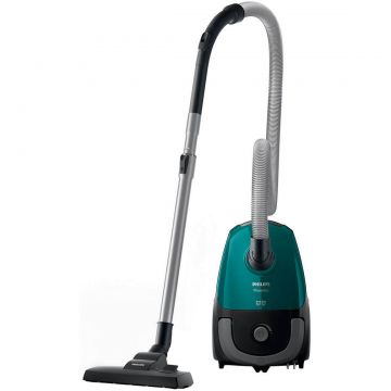 Aspirator cu sac Philips FC8246/09, 3 L, 750 W, Sac S-bag, Perie Turbo, Filtru Antialergic, Accesorii integrate, Tub Telescopic, Raza de actiune 9m, 27.9 kWh/an