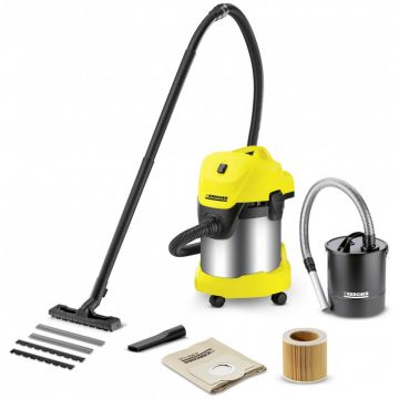 Aspirator multifunctional Karcher WD 3 Premium Fireplace Kit, 17 L, 1000 W