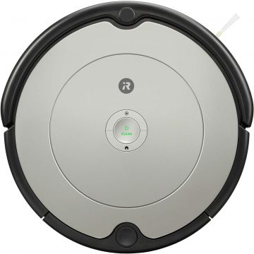 Aspirator robot iRobot Roomba 698, 33 W, 26kwh/an, Wi-Fi, Control prin aplicatie, 3-Stage Cleaning System, Senzori scari, Google Assistant & Alexa, Gri/Negru