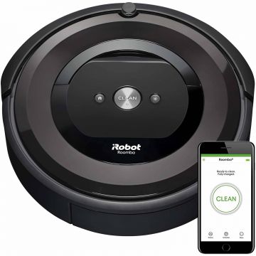 Aspirator robot iRobot Roomba E5, 33 W, Navigatie iAdapt, Aplicatie control la distanta, 5.2 kWh/an