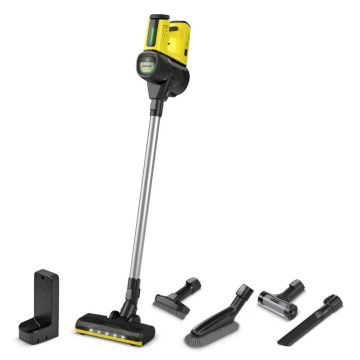 Aspirator vertical Karcher V7 Cordless Yourmax, 25.2 V, 0.8 L, Negru/Galben