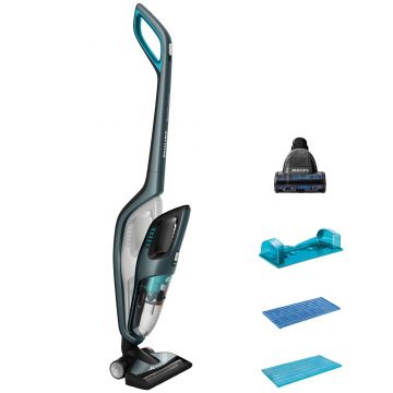 Aspirator vertical si mop portabil 3 in 1 Philips Power Aqua Pro FC6409/01, 0.6 L, 25 V, 5.2 kWh/an