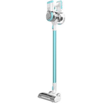 Aspirator vertical Tineco Power Hero 11, 120 W, 21.6 V, 0.6 L, Filtru HEPA, Verde/Alb