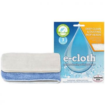 Set doua lavete microfibra mop E-Cloth Premium RMH Moppy pentru curatare in profunzime si stergerea prafului