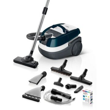 Bosch BWD41720, cu spalare, 1700W, 2.5L, Alb-Turcoaz