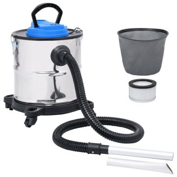 Aspirator de cenușă filtru HEPA 1200 W 20 L oțel inoxidabil