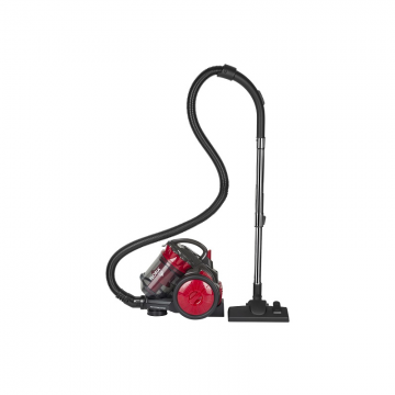 Aspirator fara sac FLORIA ZLN-3451,rosu-negru filtru HEPA 13, filtrare ciclonica, capacitate colectare 2.5L, putere 700W