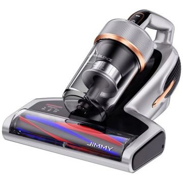 Jimmy antiacarieni BX7 Pro, putere 700W, tehnologie inteligenta pentru detectarea prafului si a acarienilor, sterilizare UV si ultrasunete, Gri, de mana, 0.5L