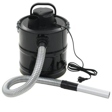 Aspirator pentru cenușă cu filtru HEPA 1000 W 20 L negru