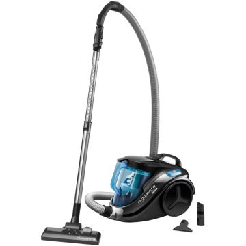 Rowenta Compact Power RO3731EA, fara sac, 750W, 1.5L, Negru-Albastru