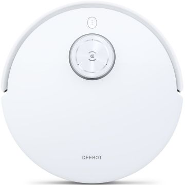 Ecovacs Aspirator robot Ecovacs DEEBOT T10, 3000Pa, Tehnologie AIVI 3.0, Tehnologie True Mapping 2.0, Rezervor OZMO Pro 3.0, 0.4 L, Capacitate rezervor apa 0.24 L, Autonomie 180 min, Alb