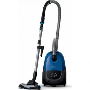 Philips Aspirator cu sac Philips FC8575 4L Tub telescopic Cap TriActive Negru-Albastru