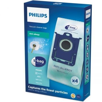 Philips Set 4 saci de praf de unica folosinta Philips Hepa - Anti alergii FC8022/04