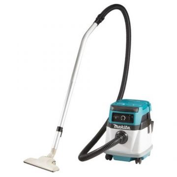 Aspirator hibrid Makita DVC150LZ, 2x18 V, 2.1 mc/h (Alb/Verde)