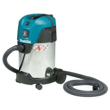 Aspirator industrial 30L, Makita, 1000W, Clasa L, Turcoaz/Gri