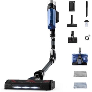 Rowenta vertical cu mop X-Force Flex 9.60 Aqua RH20C7WO, 250W, 0.4L, Gri/Albastru