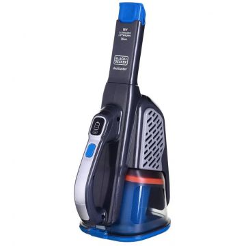 Black & Decker Aspirator portabil Black & Decker BHHV520BF Negru, Albastru, Argintiu Fără sac