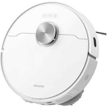 Dreame Robot de Aspirare Dreame L10s Ultra, aspirator si mop, putere 42W, 5200 mAh, recipient praf 350 ml, recipient apa 80 ml, autonomie 160 min, +Statie de colectare inteligenta, Alb